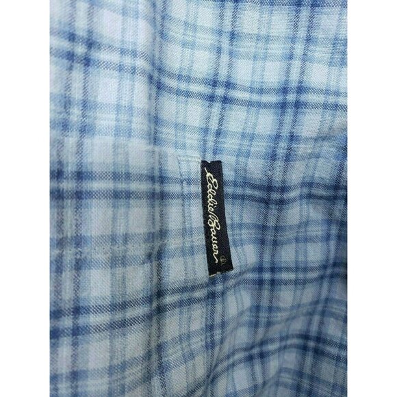 Eddie Bauer Short Sleeve 100% Cotton Button-Down Shirt | Soft & Skin-Friendly - Picture 6 of 9
